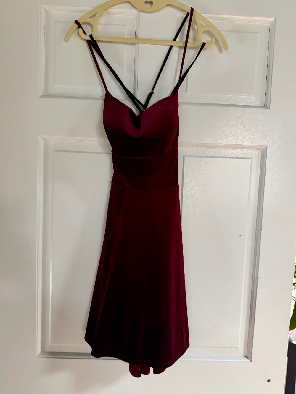 Velvet midi dress